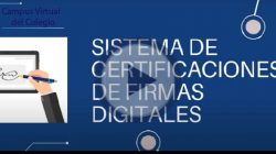 Sistema digital de certificación de firmas (NO ACREDITA PUNTOS)