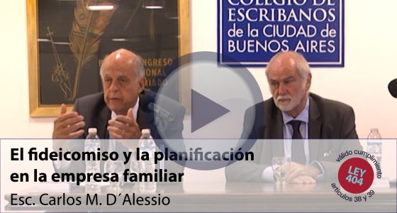 El fideicomiso y la planificación en la empresa familiar (VÁLIDO PARA PUNTOS ARTS. 38 Y 39 DE LA LEY 404)