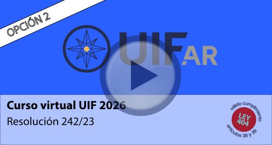 Curso virtual UIF 2026 – Nº 2